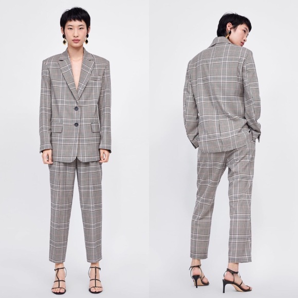 Zara Plaid Check Blazer Jacket - Picture 5 of 7